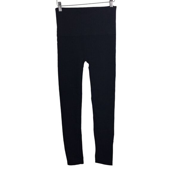 Spanx Women Shapewear Seamless Pull On Leggings Zip Ankle Pants Black Size Large - Picture 1 of 8